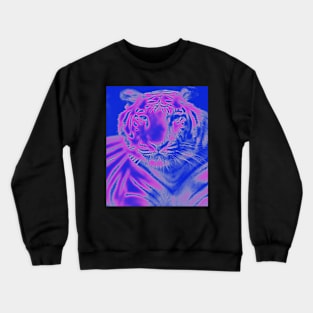 White Tiger from India - Pink colour Crewneck Sweatshirt